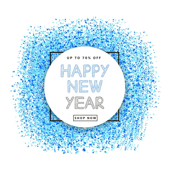 Happy New Year Sale poster — Stock Vector