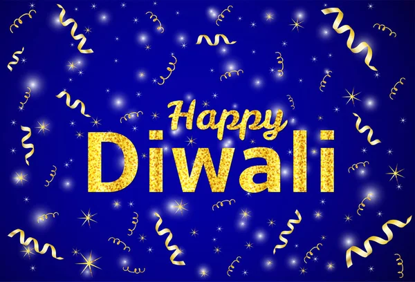 Happy Diwali - traditionnel festival indien fond coloré w — Image vectorielle