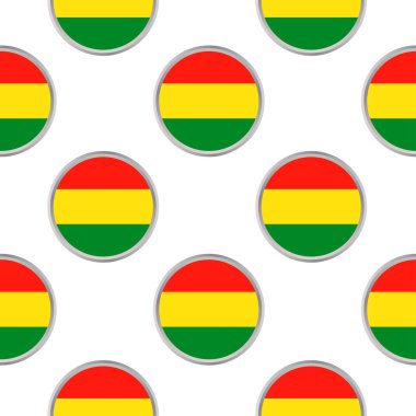 Bolivya'nın bayrağı olan daireler üzerinden seamless modeli.