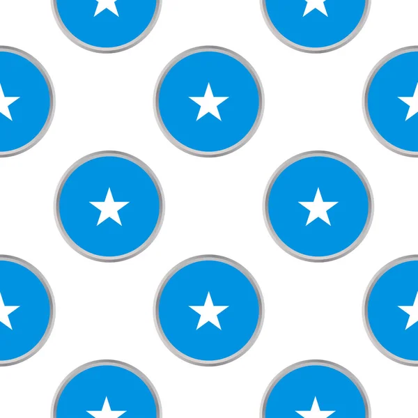 Vzor bezešvé z kruhů s Somálská vlajka. — Stockový vektor