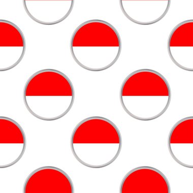 Endonezya bayrağı olan daireler üzerinden seamless modeli