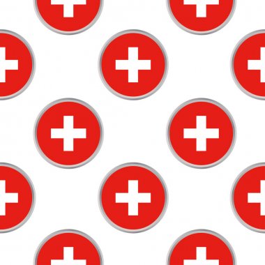 İsviçre bayrağı olan daireler üzerinden seamless modeli