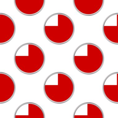 Abu Dabi bayrağı olan daireler üzerinden seamless modeli. 