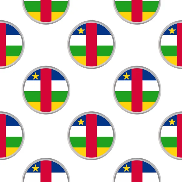 Modèle sans couture des cercles avec drapeau de l'Afrique centrale R — Image vectorielle