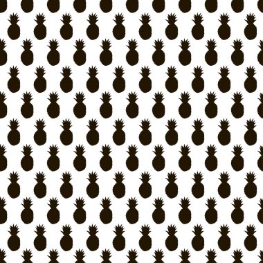 Siyah ananas ile Seamless Modeli. 