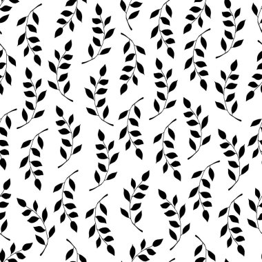 Tertemiz bir desen bırakıyor. Çiçek. Vektör illüstrasyonu.