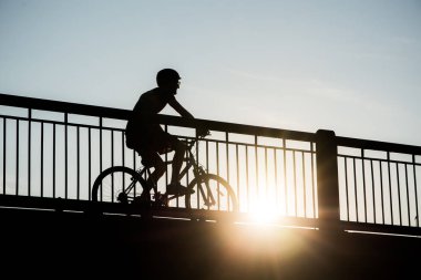 Günbatımı ve gece Boston sahne