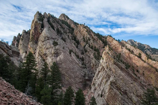 Caminhadas Escalada Sopé Das Montanhas Rochosas Colorado Eua — Fotografia de Stock