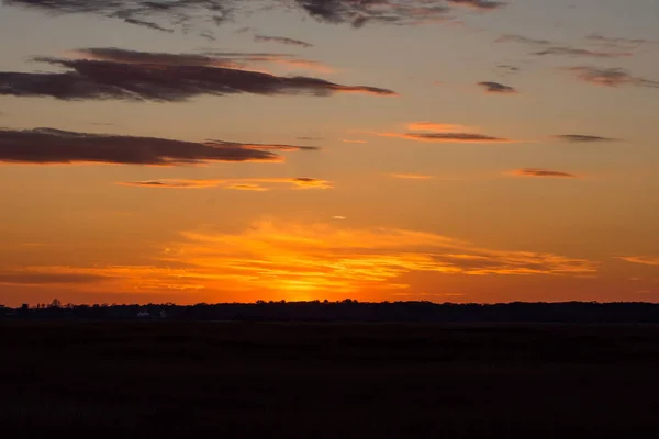 Sceny Podróży Wokół Plum Island Pies Plaży Zachód Słońca Massachusetts — Zdjęcie stockowe