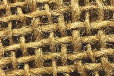 Çuval bezi doku arka plan. Tonda vintage