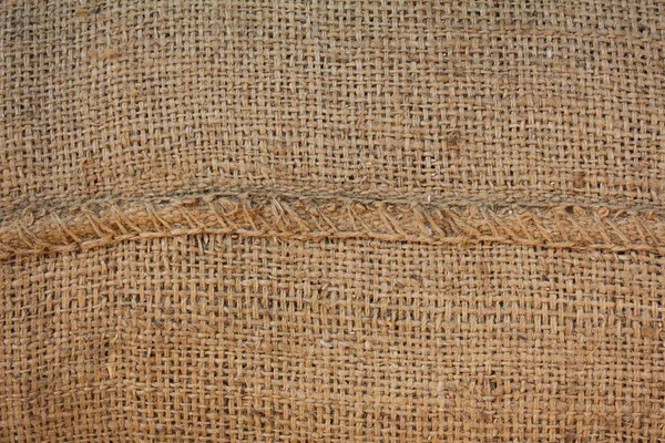 Hessian pano de saco tecido textura fundo padrão — Fotografia de Stock