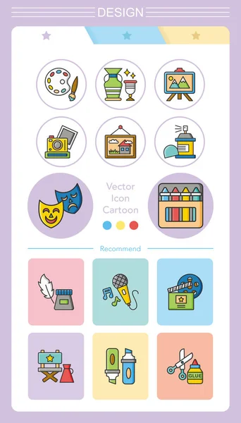 20160426 vector iconset — Vector de stock