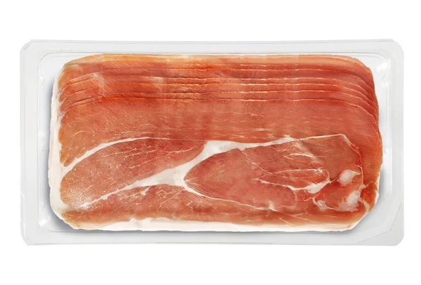 Küçük tepsi Presliced jambon paketlenmiş