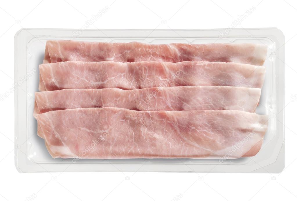 Small Tray Packaged of Presliced Baked Ham 