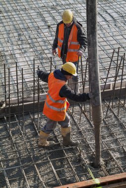 İnşaat site beton döküm Endüstr güçlendirmek çubuğundaki