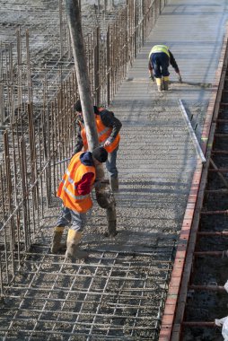 İnşaat site beton döküm Endüstr güçlendirmek çubuğundaki