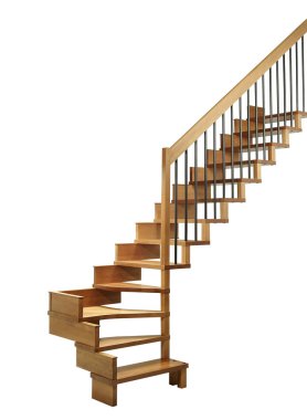 Köşe merdiven ahşap için