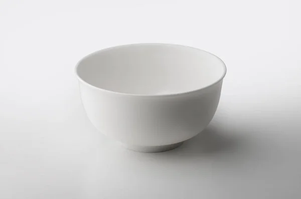 Ronde Bowl in wit porselein — Stockfoto