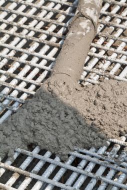 İnşaat site Beton döküm güçlendirmek çubuğu