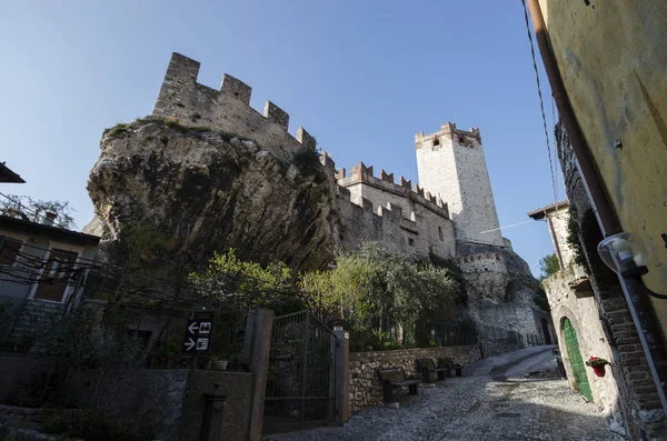 Castillo de Malcesine en el lago de Garda — Foto de Stock