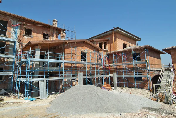 Canteiro de obras residenciais — Fotografia de Stock