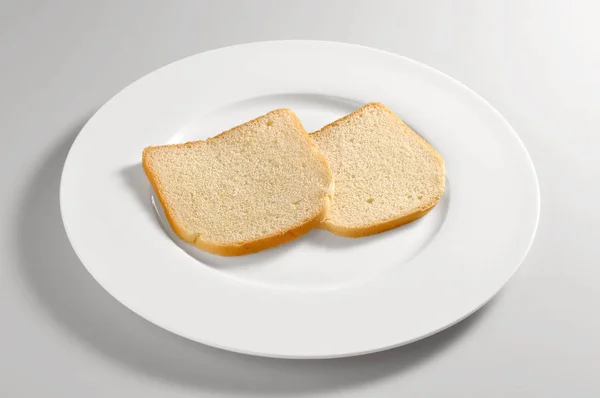Runde Platte mit Sandwichbrot — Stockfoto
