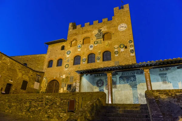 Toscana Palazzo Certaldo Pretorio — Foto Stock