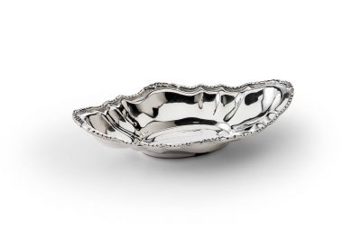 Gümüş oval masa sepeti