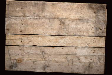 Yaşlı ve harap ahşap plakalar