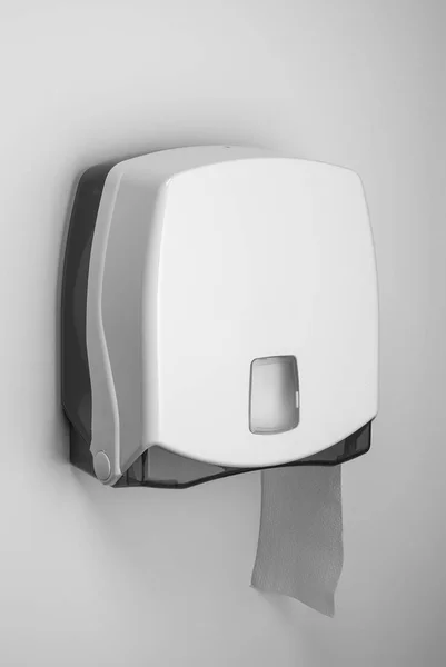 Dispenser for toilet paper isolated on white background — Stock Photo, Image