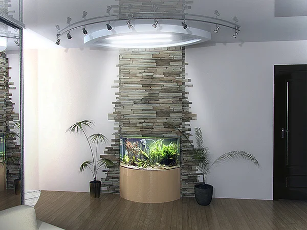 Nook, 3d render rahatlatıcı ev