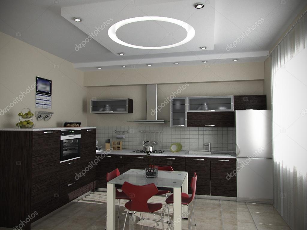 Konyha és étkezŠötletek, 3d render — stock fotó © threedicube ...