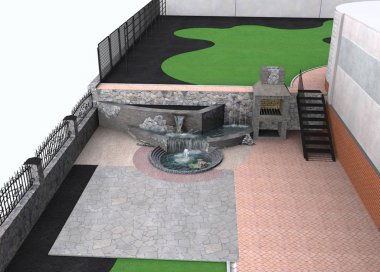 Yaşam alanı ev, 3d işleme uzantısı