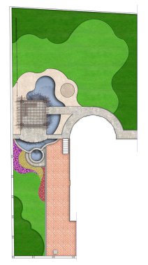 Tam Bahçe peyzaj master planı, illüstrasyon