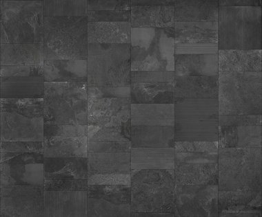 Slate tile ceramic, seamless texture dark gray map for 3d graphic clipart