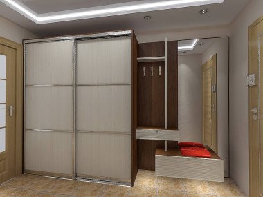Modern giriş salonu tasarım fikirleri, 3d render