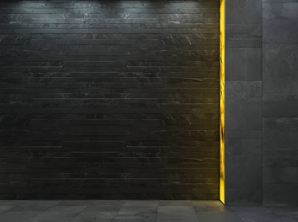 壁のバスルームのインテリアモックアップの背景、 3Dイラスト — ストック写真