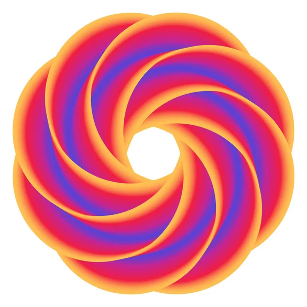 Donut abstrait fond arc-en-ciel coloré. Illustration vectorielle — Image vectorielle