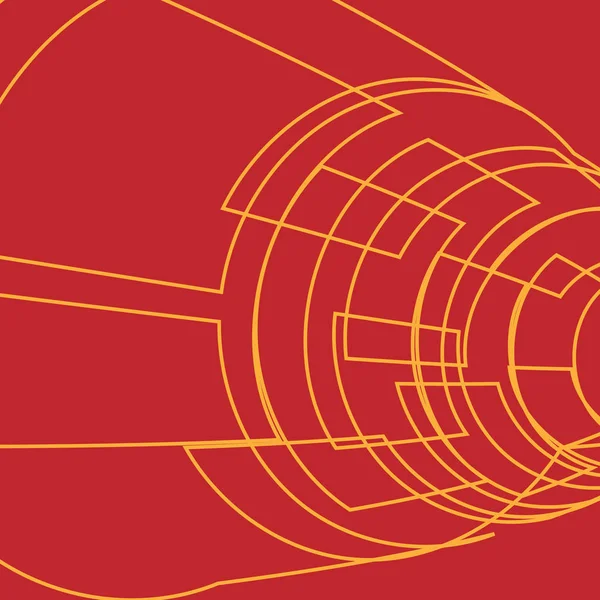 Arka plan kareler sarı tüp ile. Vektör çizim