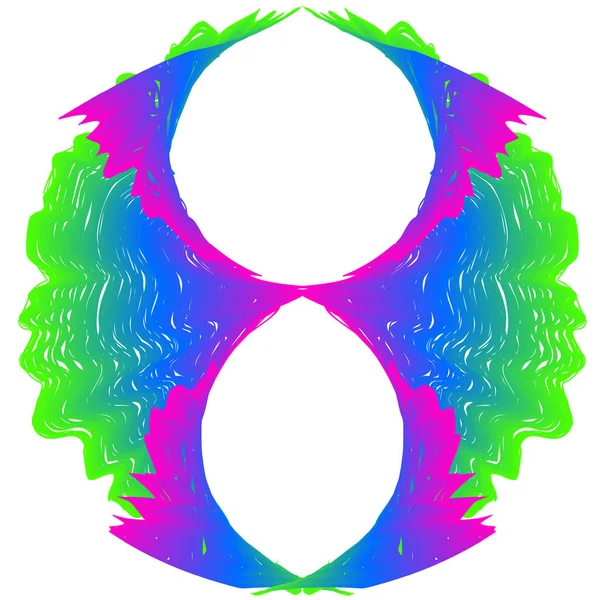 Illustration vectorielle abstraite colorée de fond d'onde arc-en-ciel — Image vectorielle