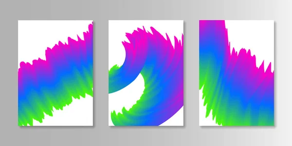 Abstrait couvre le design. cyan magenta couleurs milieux. Design tendance. illustration vectorielle — Image vectorielle