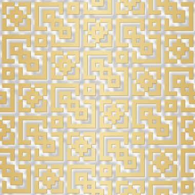 Broşür, Festival tasarımı için 3d etkisi ile Arapça seamless modeli Web sitesi, yazdırma. Vektör çizim