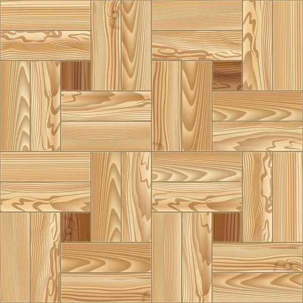 Parquet de madera patrón sin costura. Ilustración vectorial — Archivo Imágenes Vectoriales
