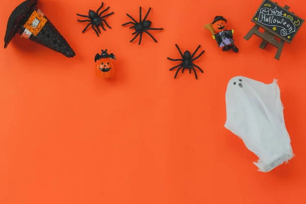 Above view of Happy Halloween Festival background concept. — Stock Photo, Image