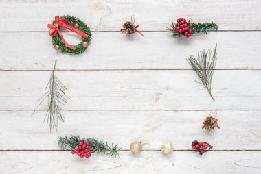 Genel gider kare dekorasyon neşeli Noel ve mutlu yeni yıl kavramı arka plan görünümünü.