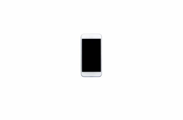 Концепция Заднего Плана Помощью Воздушного Изображения Технологии Белый Мобильный Телефон — стоковое фото