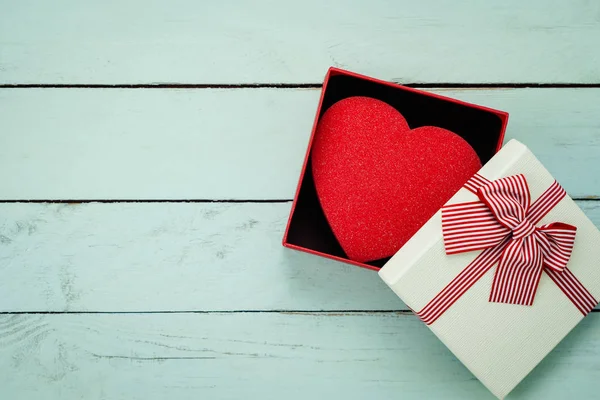 Tavolo Vista Dall Alto Immagine Aerea Decorazioni San Valentino — Foto Stock