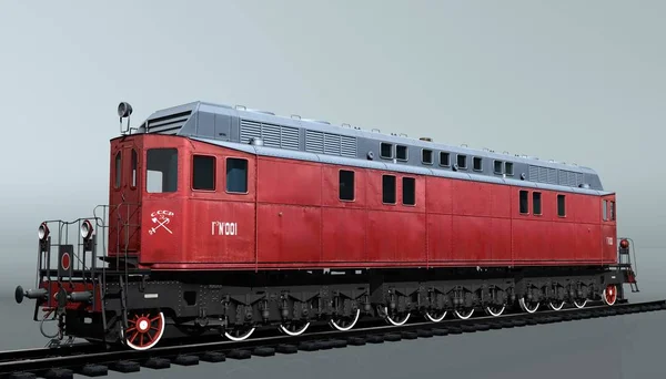 Diesel locomotief Ge-1 Stockafbeelding