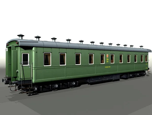 6-axles passenger railcar — Stock Photo, Image