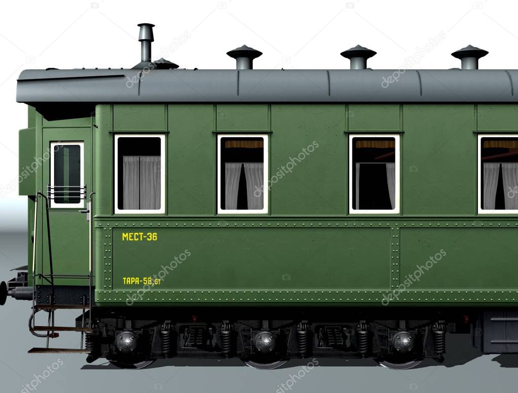 6-axles passenger railcar